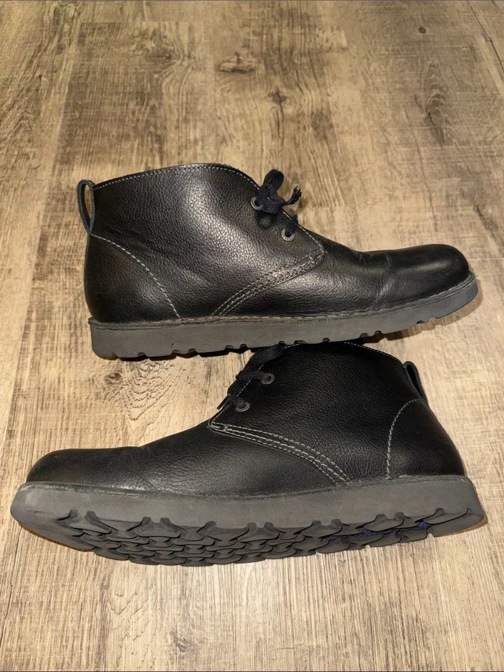 Birkenstock Black Leather Chukka Boots for Men – Lace-Up Ankle Boots